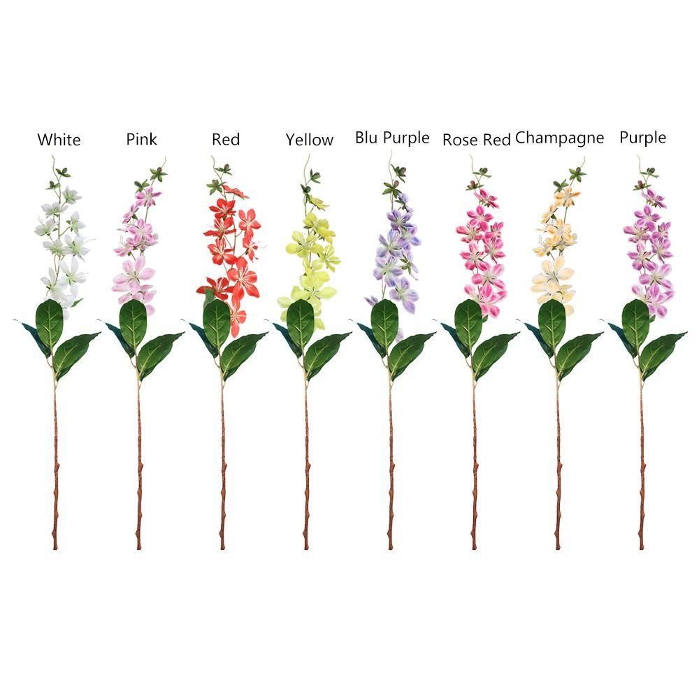 Beautiful 9-head Simulation Jasmine Landscape Colorful Hanging Flowers Scenery Model Like Real Artificial Jasmine Balcony