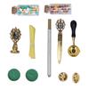 Wax Stamp Kit European   Retro   Stamp Hand Account Envelopes   Paint Sealing Wax Kit Gift Earth Box Decoration