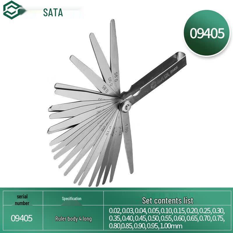 SATA 23-Piece Metric & Imperial Feeler Gauge Set