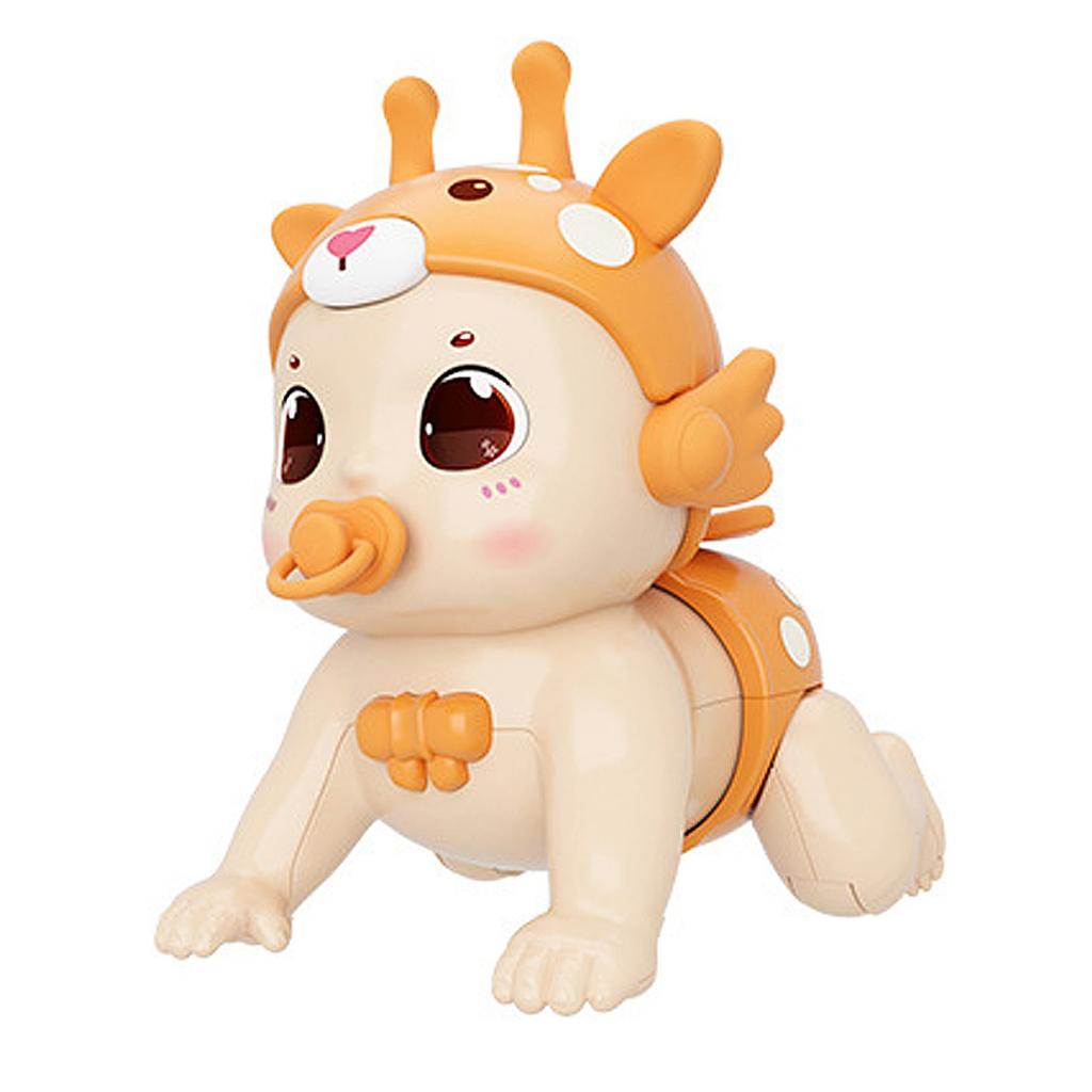 Kids Crawling Animal Toy Singing Record Interactive Electric Cartoon Animal Toy for 3?12 Months