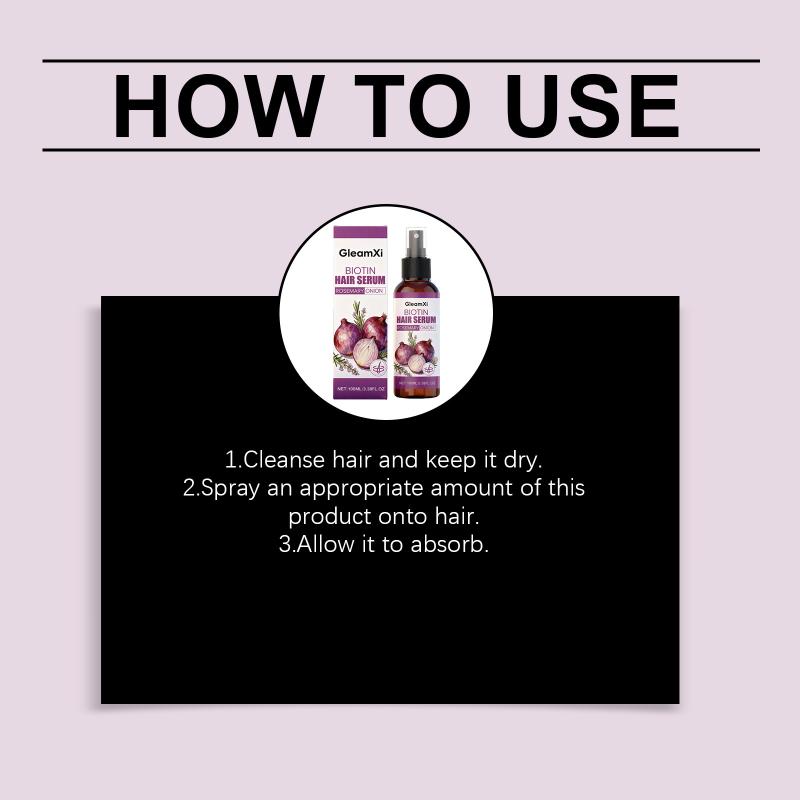 Biotin Hair Repair Spray Intensive Hydration Lightweight Smooth Shine Mist Daily Hair Beauty Solution