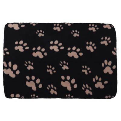 Köpek Battaniyesi Yumuşak Peluş Makinede Yıkanabilir Peluş Evcil Hayvan Battaniyesi Küçük Evcil Hayvanlar Köpekler Kediler içinPaw Print M