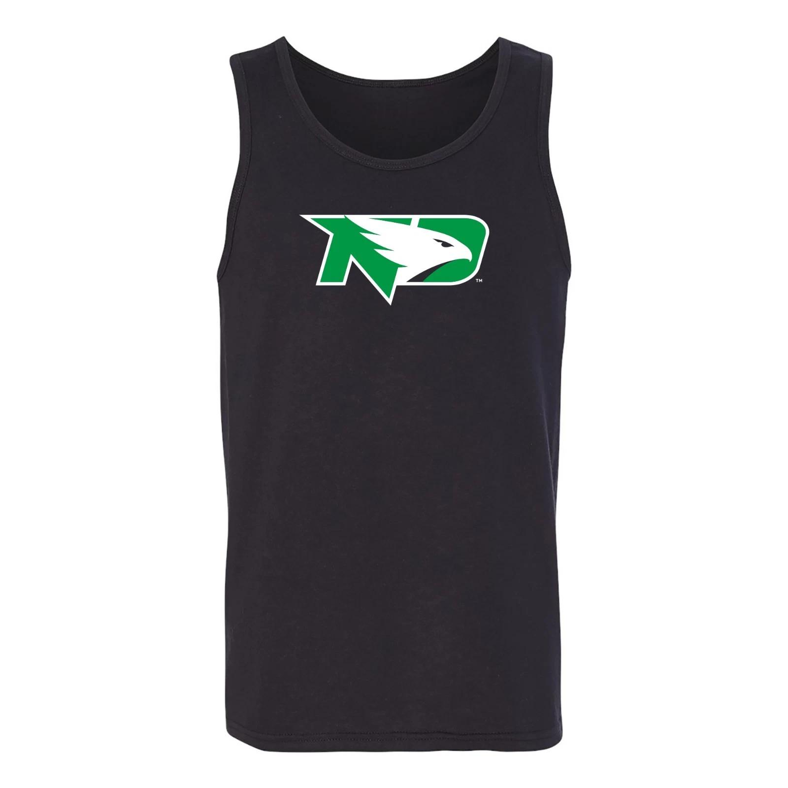 North Dakota Primary Logo Tank Top - Black 4XL