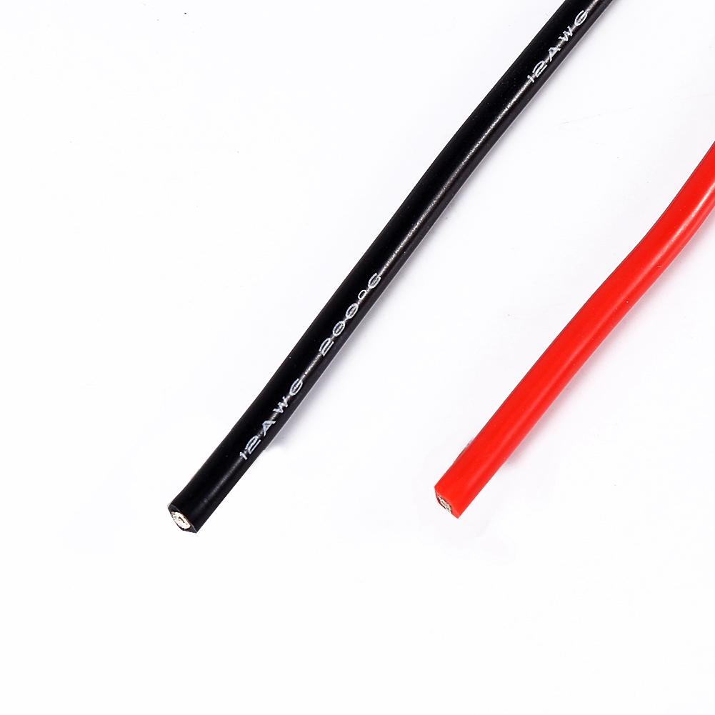 

New 12AWG 5m Gauge Silicone Electronic Cable Cord Copper Stranded Wire For RC