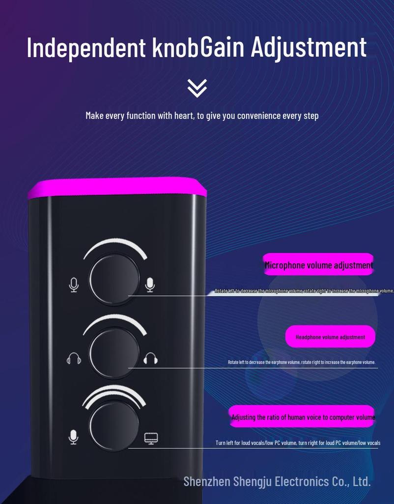 Dual Mode RGB Gaming Microphone – XLR/USB, Live Streaming & Recording, Dynamic Core