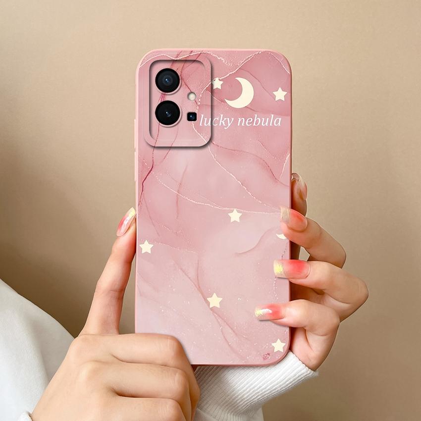 For Vivo Y55 Y56 Y70 Y72t Y73 Y74 Y75 Y77 Y81 Y85 Fashion Liquid Silicone Phone Case Lovely Cat Pattern Anti Drop Full Protective Cover For Vivo Shell