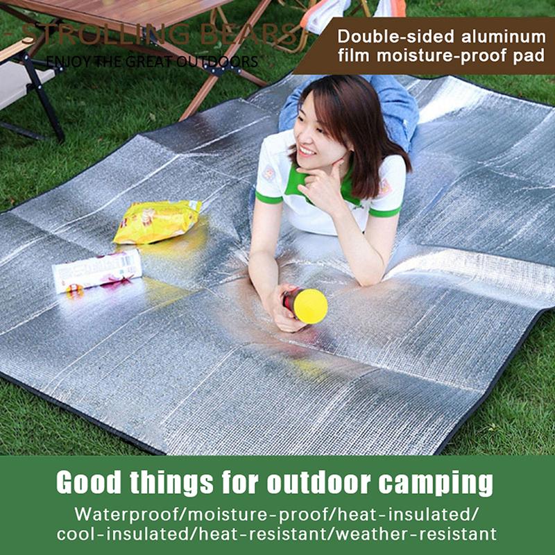 1Pc All-Season Extra Large Camping Mat,Portable Outdoor Picnic And Tent Pad, Camping Beach Picnic Insulation Ground Sheet