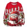 Women's Casual Long Sleeve Woolen Christmas Sweatshirt Fall  Vacation Long Sleeve Pullover