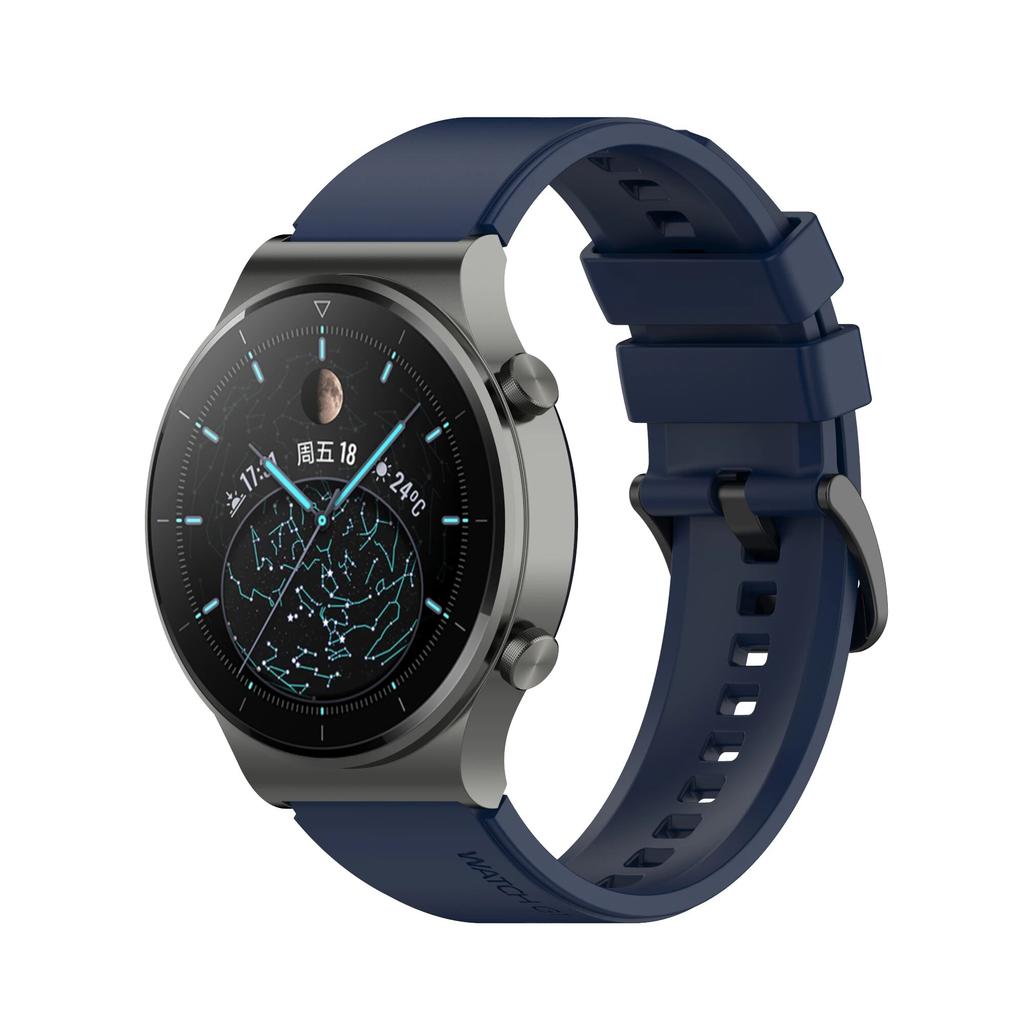 22 mm offisielt silikonbånd for Huawei Watch Gt 2 GT 3 Pro Sportsklokkebånd for Huawei Gt2 GT3 Pro håndleddsstropper Bytt ut armbånd