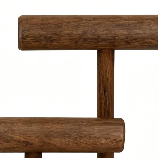 Jewelry Rack Solid Wood Jewelry Holder with Double-Layer T-Shaped Design Display Stand for Necklaces Bracelets Watches