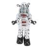 Metal Fencing Robot Adult Clockwork Walking Figurine Toy for Collection Birthday Holiday Gift