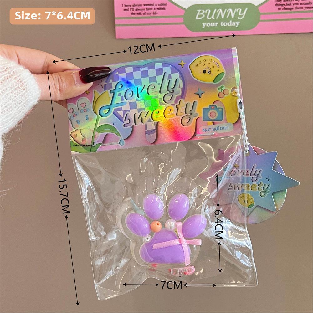 

Большая жемчужная игрушка-коготь для кошки, забавный декомпрессионный артефакт для милых девочек и любителей музыки. Transparent cat claw, Pearl type фиолетовый