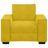 Yellow Armchair 100x78x84 Cm Velvet