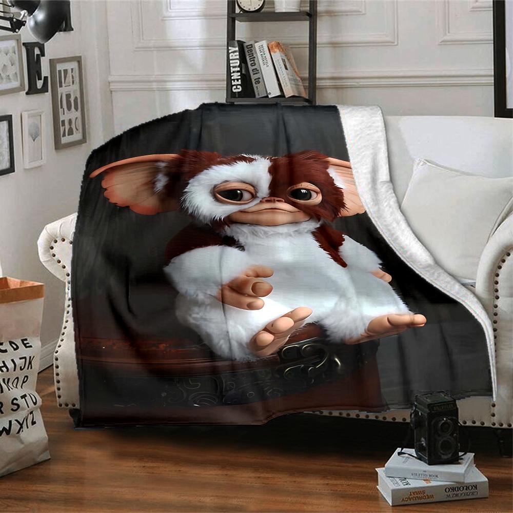 1pc Gremlin1 Blanket, Gift, for Men and Women, Soft Blanket, Good for Sofa Bed Couch Travel, Lightweight Flannel Blanket