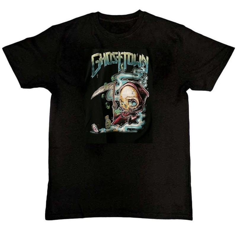 

Vintage Ghost Town Band Graphic Print Unisex T-Shirt XXXL