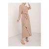 Asymmetrical Crepe Dress With Aller Front And Skirt
