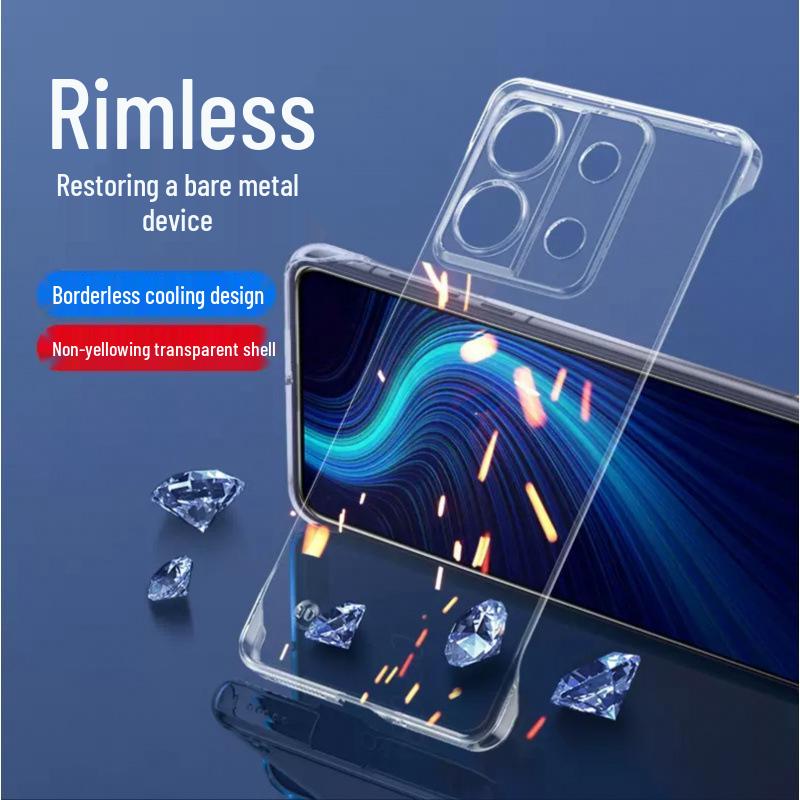 

Redmi Note 14 Pro+ & Xiaomi 13 Transparent Hard Protective Case with Heat Dissipation Redmi Note 11T Pro/11T Pro+ 5G