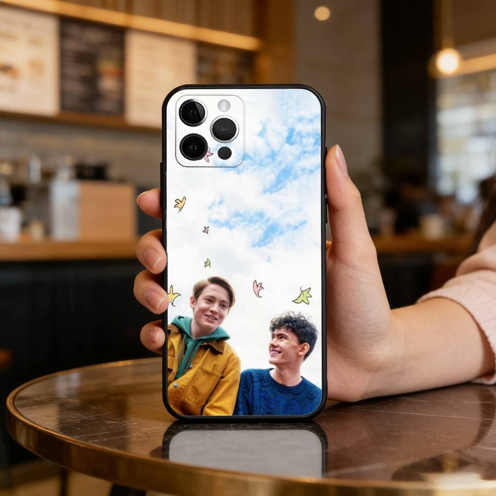 New H-Heartstopper M-Movie Soft Silicone Black Cover,Phone Case For iPhone 17,16,15,14,13,12,11 Plus,Pro Max,XS