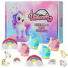 6 - Piece Unicorn Bath Bombs Set with Surprise Toys Inside, Colorful Fizzy Spa Treats for Kids & Unicorn Lovers
