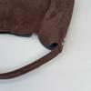 Suede Hobo Bag with Open Top Design Large Capacity Everyday Fashion Shoulder Bag