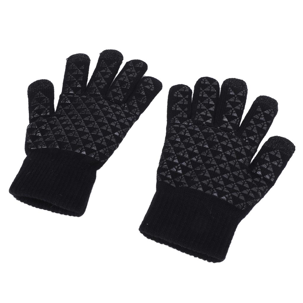 1 Pair USB Heated Gloves Winter Warm Heated Gloves Thickened Touchscreen Gloves for Office Workers a