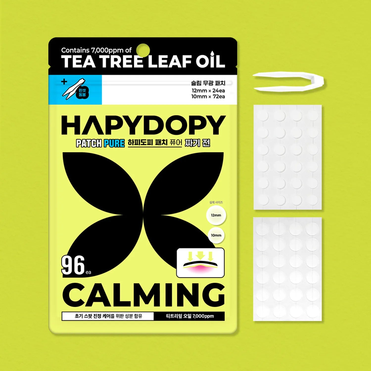 HAPYDOPY Patch Pure 96P | Even Skin Tone, Smoothing Texture, Improving Appearance 96P