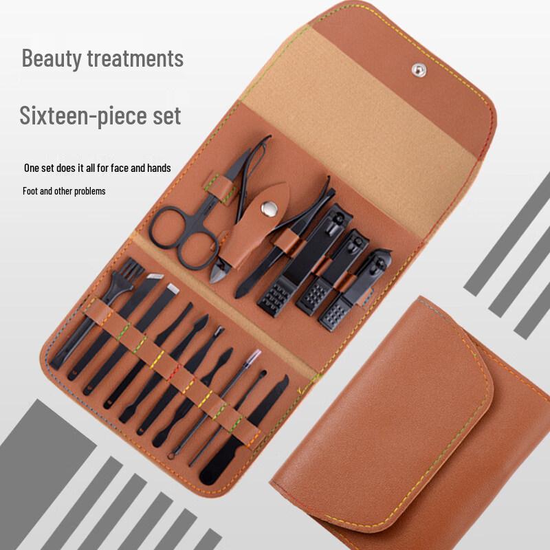 16-Piece Nail Clipper & Grooming Kit