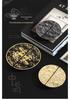 Chinese Style Gold Auspicious Cloud Half-Round Drawer Handles
