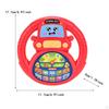 Kids Steering Wheel Toy Early Educational Game Portable Funny Cute Simulated Driving Controller for