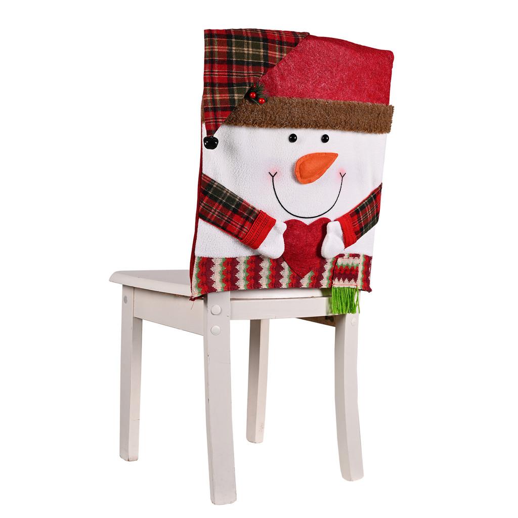 And Soft Colorful Christmas Chair Covers Adorned With Whimsical Reindeer Snowman