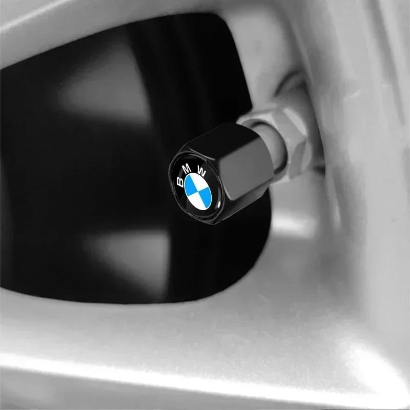 -Car Styling Keychain Key Ring with Auto Tire Valve Caps For BMW M Performance F15 E46 E70 E71 E91 E92 E93 F20 F15 F13 M3 E34 X5 EJ3