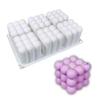 3D Bubble Candle Mold DIY 6 Cavity Silicone Cube Baking Mode for Candles Soap Cake Dessert
