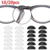 New 10/20/40/60pcs Nose Support Glasses Nose Silicone Glasses Anti Slip Nose Pad Clear Eye Pads Stickers for Glasses YJBT02