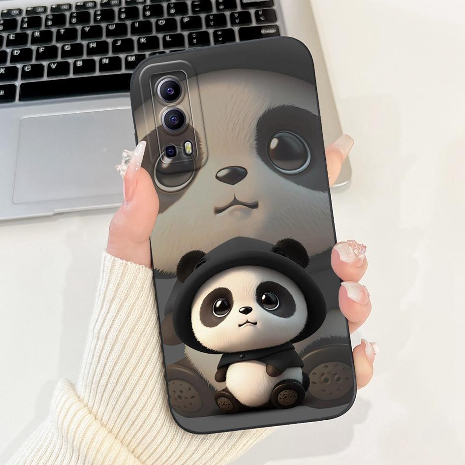 For Vivo Y52 5G V2053 Case Cute Cartoon Panda Duck Rabbit Shockproof Silicone TPU Phone Cover For Vivo Y72 5G V2041 IQOO Z3 Capa