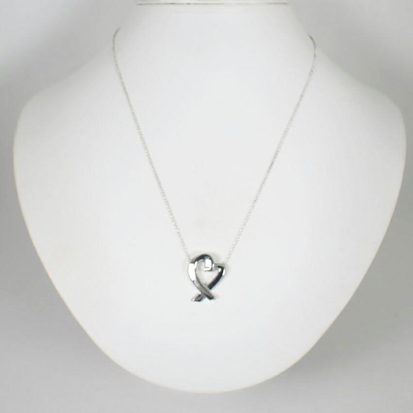 [Used] TIFFANY/Tiffany 925 Loving Heart Pendant/Necklace/j70-3