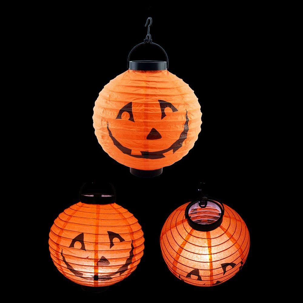DIY Hanging Pumpkin Lantern With Handle Halloween Pumpkin Lantern  Party Pendants