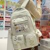 Cute cartoon ins wind schoolbag Girls college wind backpack Junior high school students lightweight large-capacity backpack