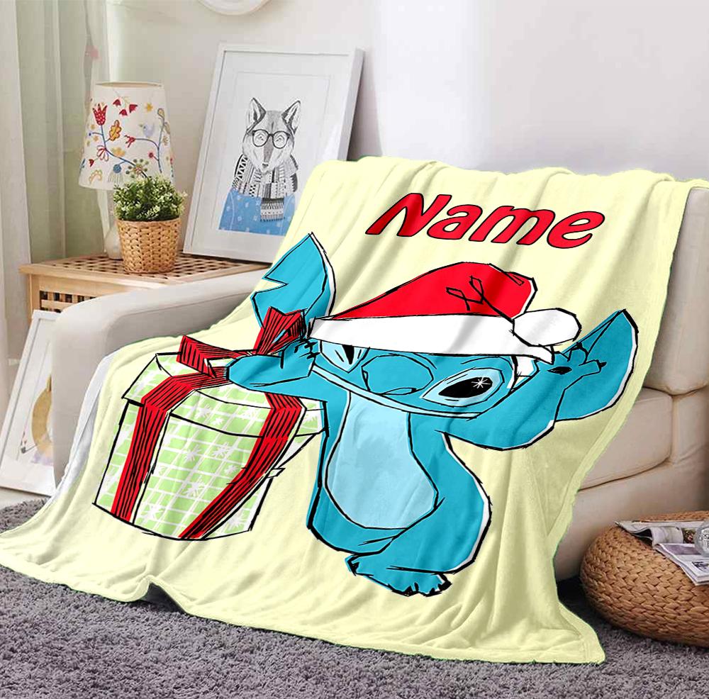 Custom Name Island Adventure Flannel Blanket Throw Blanket Soft Warm Sofa Bed Decor Unique Gift