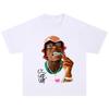 LIL UZI VERT Y2k Europe and The USA New Summer Men T-shirt Portrait Printed Harajuku Hip Hop Personality Fashion Couple Shirt