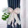Lace Bow-knot Curtain Tieback Clip Easy Installation Curtain Tieback  Window Drapery