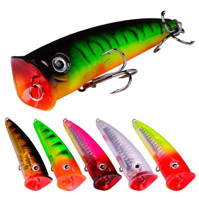 7.5cm 10.5g Popper Fishing Lure Hard Artificial Bait Topwater Carp Fishing Lures Wobbler Crankbait