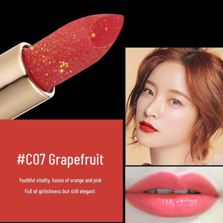 

Губная помада Gefelia Gold Velvet Matte с блестками - Стойкая, Увлажняющая формула