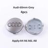 Hub Caps Hot For qaz23 4pcs 60mm 61mm 68mm 69mm qaz23 Hub Caps Car Wheel Center Caps For qaz23 A1 A2 A3 A4 A5 A6 A7 A8 S3 S6 Q3