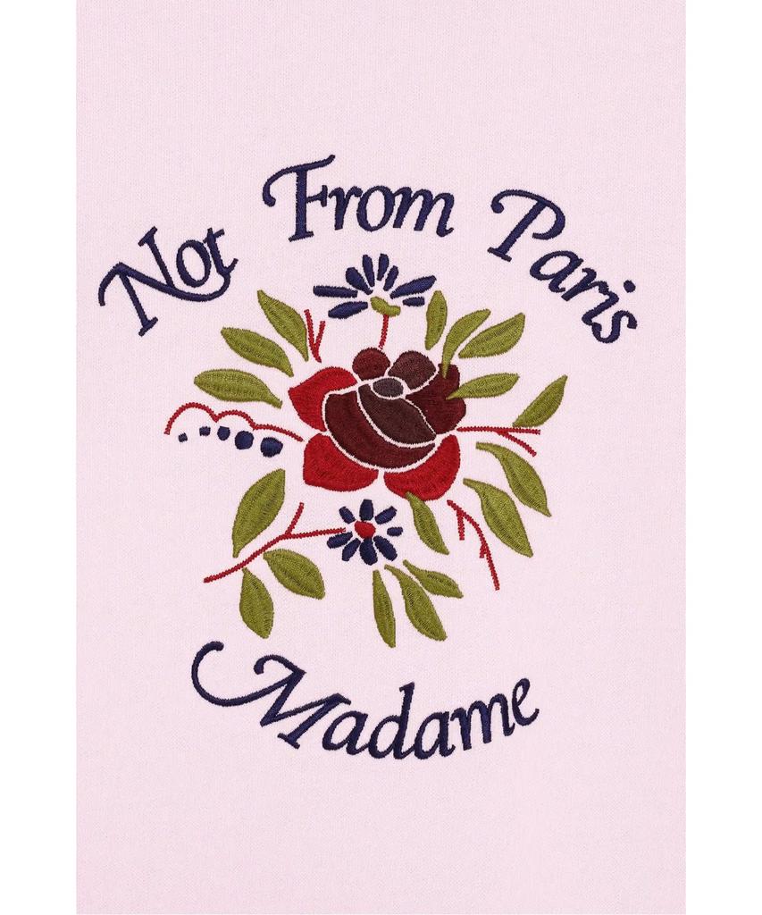 Drole De Monsieur Rose Slogan Hoodie D0Ths26201Pil
