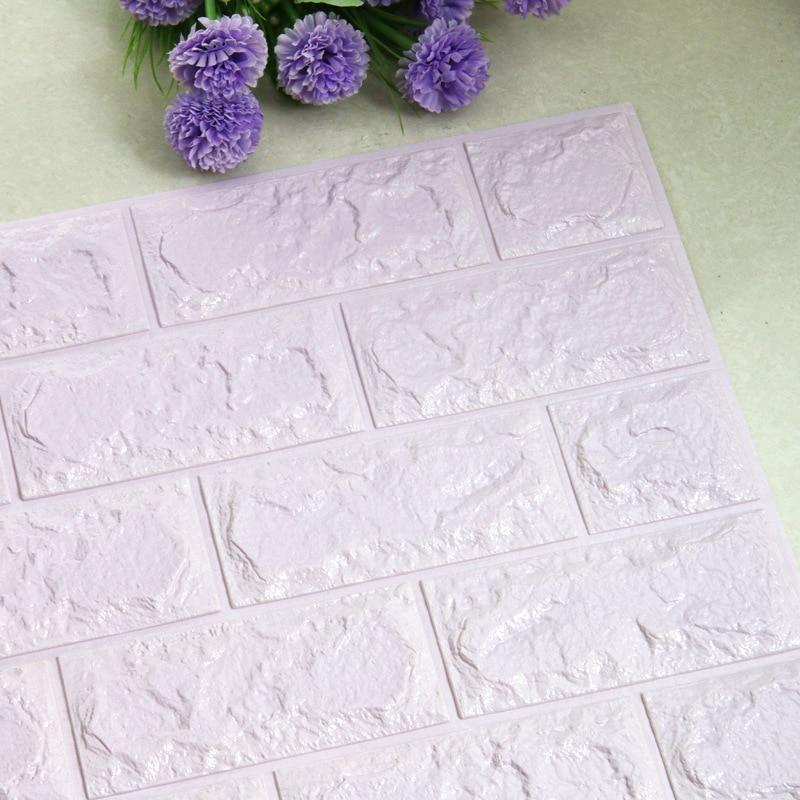 

3D наклейки на стену, имитация кирпича, декор для спальни, водонепроницаемая самоклеящаяся панель обоев для дома, гостиной, кухни, ТВ-фона 60cmX120cm