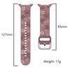 Silicone Carved Print Watch Strap Tailor Made for Samsung Galaxy Watch 8 40mm 44mm Bracelet for Samsung Watch 8 Classic Band