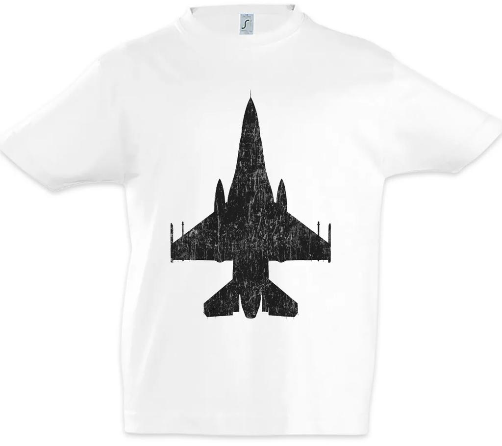 Jet I Silhouette Kids Boys T-Shirt Fighter Pilot Pilot Fighter Plane Plane-