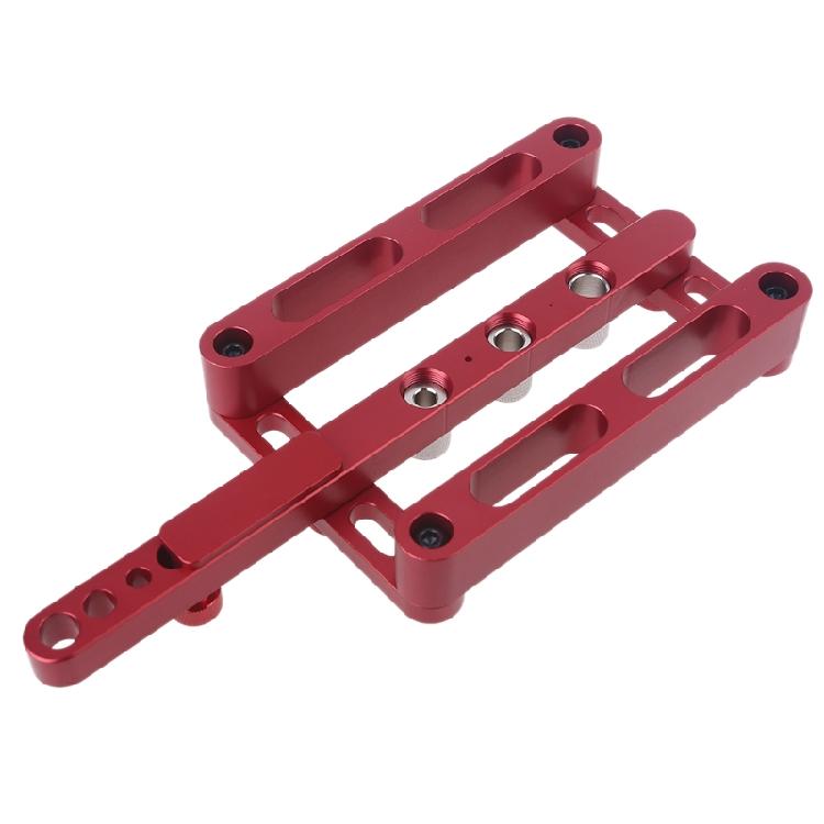 Woodworking 3-in-1 Dowel Hole Drilling Punching Locator Aluminum Alloy Tool