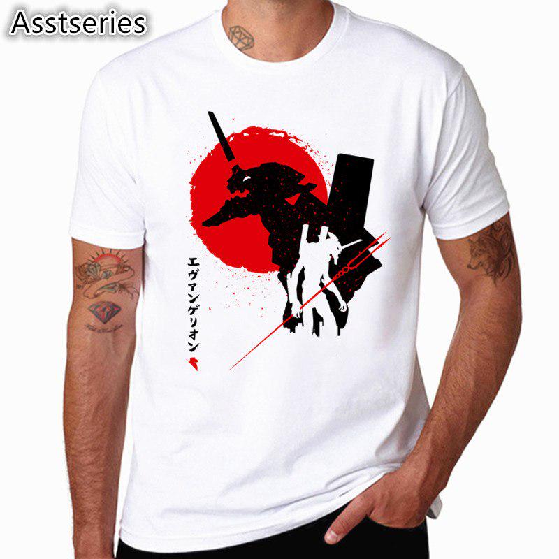 

Мужчины Eva Genesis Evangelion Японская футболка O-neck Короткие рукава Футболка Hcp4486 6W7F