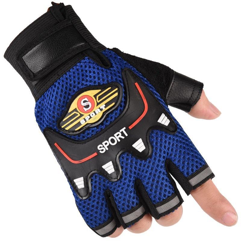 Cycling Gloves New Spring and Summer Men and Women Outdoor Bicycle Climbing Fitness Sports Sunshade Thin Half Finger Gloves